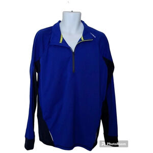 Brooks Men's Drift 1/2 Zip Long Sleeve Activewear Jacket Blue size XL